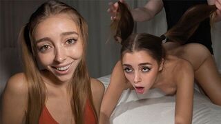 Her roommate treated her roughly, matching the intense style of homemade content