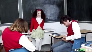 A college where only whores attend and give blowjobs with passion