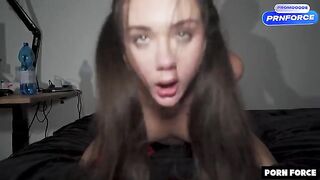 No mercy for her pussy - a man fucked her hard in doggy style