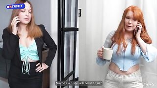 Hot threesome sex with my stepmom and teacher, featuring taboo role-play action