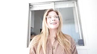 Girl sucks a dick under the table and gets a huge load of cum on her face in this steamy scene