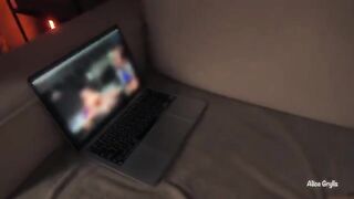 Watching porn on Pornhub turned her on, she gave it to me in the ass
