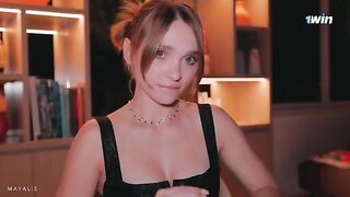 The cute girl has a mysterious encounter, exploring intimacy with a stranger