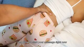 Her ass is gorgeous in those pajamas, a steamy stepmom scenario!