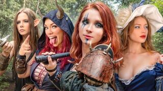 Beautiful cosplay ginger talks dirty and fucks like a slut in roleplay