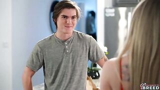 He just had to shove his dick into the beautiful blondie