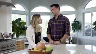A cute blond girl loves to be treated roughly during sex