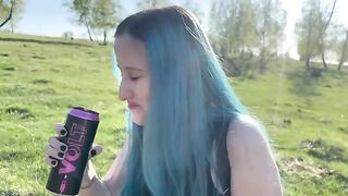 A forest fuck with an 18 y.o. Russian girl is brighter than porn!