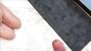 A new format for summer sex, a brunette finds pleasure in teasing in her clothes