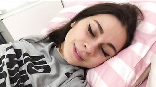 A girl with big boobs has sex with her boyfriend