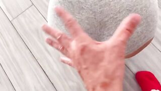 A woman has an anal experience with her lover in a cheating scenario