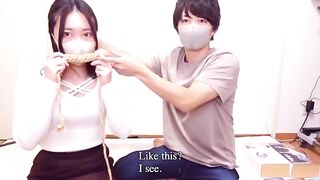 Rope bondage sex with a Japanese beauty, intense and extreme