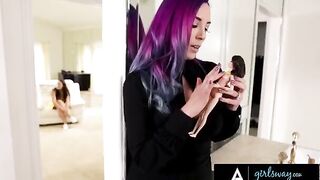 Angela White fucked hard by a stacked witch in a steamy scene