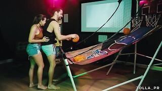 I showed my friend around my game room and things got really hot between us