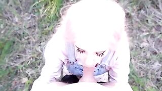 Her mouth is always hungry! Cute girl proves it in a steamy video!
