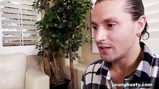 The guy checked the effectiveness of the erogenous zone by tongue