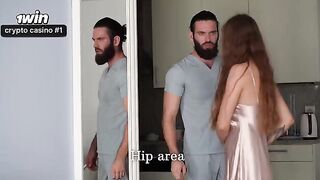 The masseur massaged the entire body, including intimate areas, of a hot Russian girl