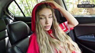 The little red riding hood became a slutty and passionate girl