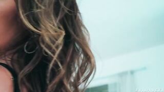 I see the anal target, a steamy brunette scene