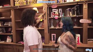 The main client wants sex - a steamy encounter at the sex shop