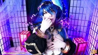 Heroes are not at all averse to experiencing intense pleasure, especially in cosplay scenes