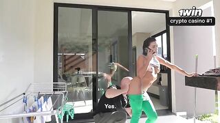 The housekeeper always has a wet pussy to lick