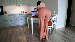You can't ignore such a big and round ass in thongs