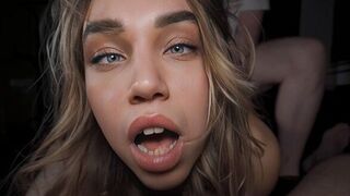 From orgasm to a trembling mess, she’s completely dazed