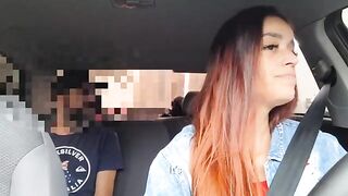 The girl had already seen the stop sign of the forced Uber driver