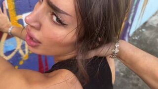You can moan, you can scream, but you can't stop it - Sisi Rose gets fucked in the street by stranger