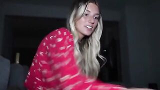 The petite blonde is dominated by her stepbrother before bed