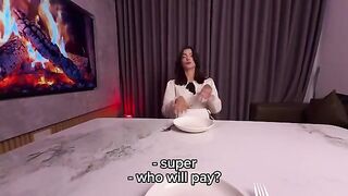 A young cute chick fucks on the first date