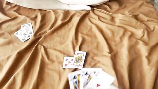 The card game turned into a steamy session with my step sister