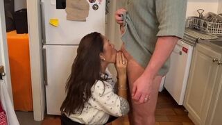 The husband again fucked his wife after the ice cream