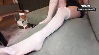 She undresses herself to please her stepbrother in the morning
