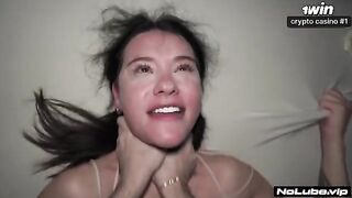 Babe squirted on her lover, who was completely soaked by the intense flow