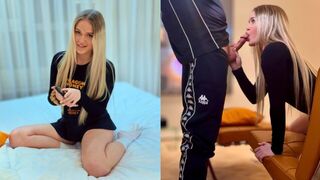 A beautiful girl agreed to have sex with her stepbrother for a small reward