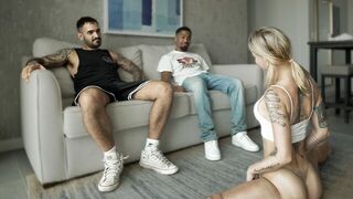 Who will be the first to claim the pussy? A cuckold adventure unfolds