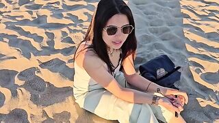 An empty beach isn’t exactly the place for intimacy