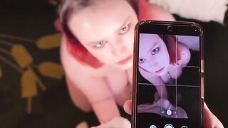Cute girl has a weird fantasy with a slap on the ass