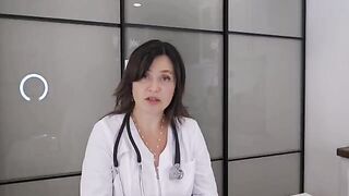 A hot patient is being examined by a doctor in this steamy scene