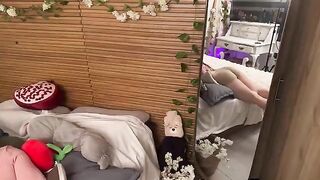 She took his cock in both hands, as if it were a treasure, in an intense POV scene