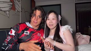 A Chinese girl with a passionate and daring side gets intimate