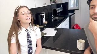 A young girl with a big appetite for cock gets screwed by her stepbrother