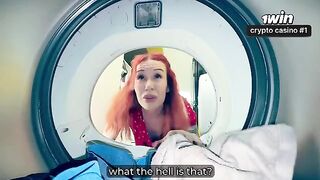 A woman got stuck in the washing machine and had sex