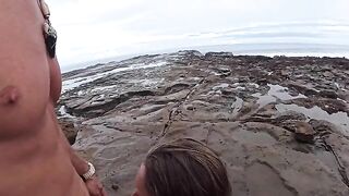 The beach is always wet — from the water and because of it