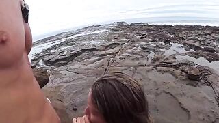 The beach is always wet — from the water and because of it