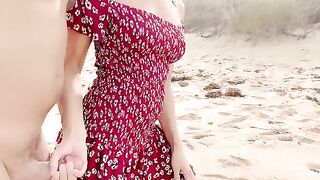A hot beach day is the best for shedding all your clothes