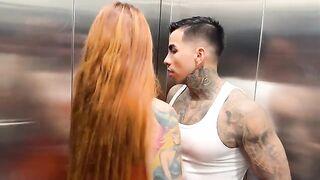 I meet my hot neighbor in the elevator and we get wild