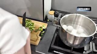 The girl was thoroughly fucked by a large cock, she was dripping with cum
